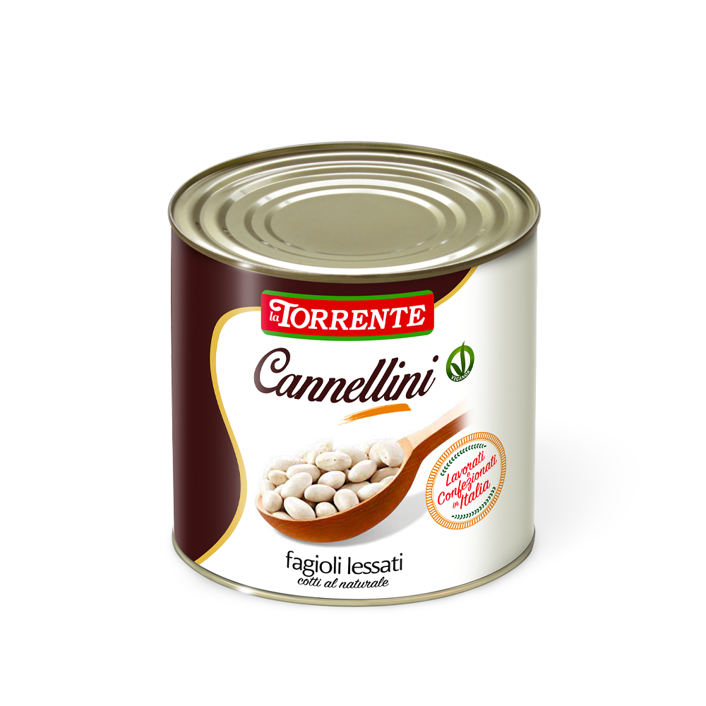 Fagioli cannellini lessati cotti al naturale catering