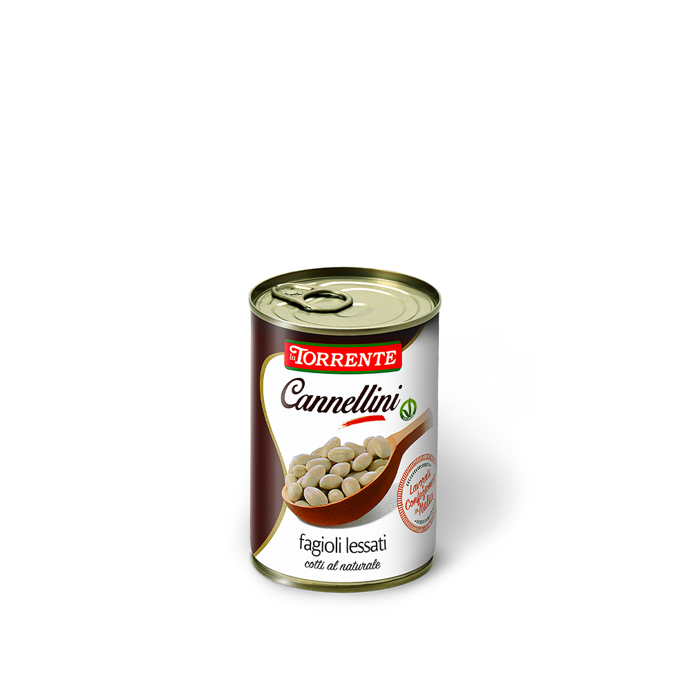 Fagioli cannellini lessati cotti al naturale