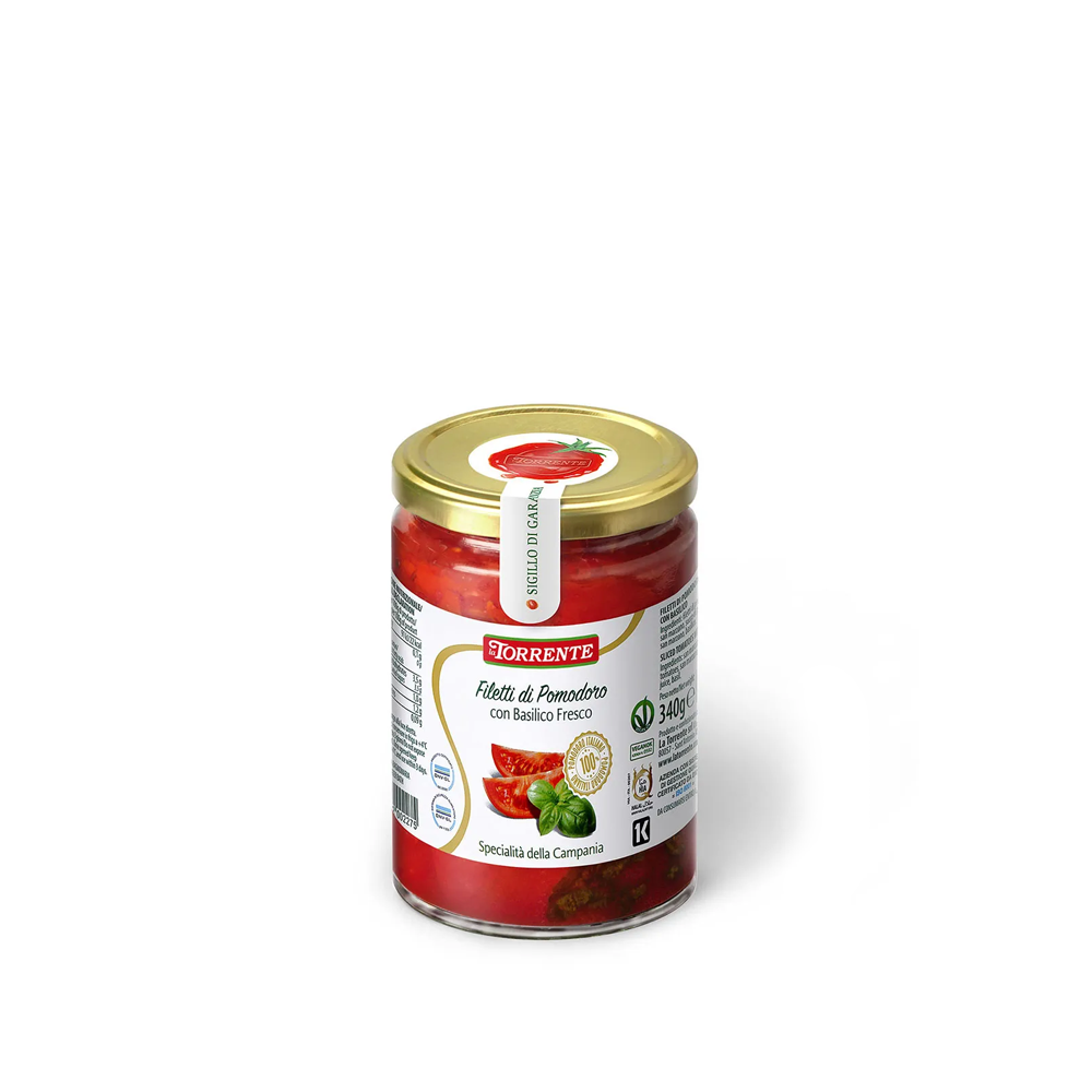 Filetti di pomodori con basilico