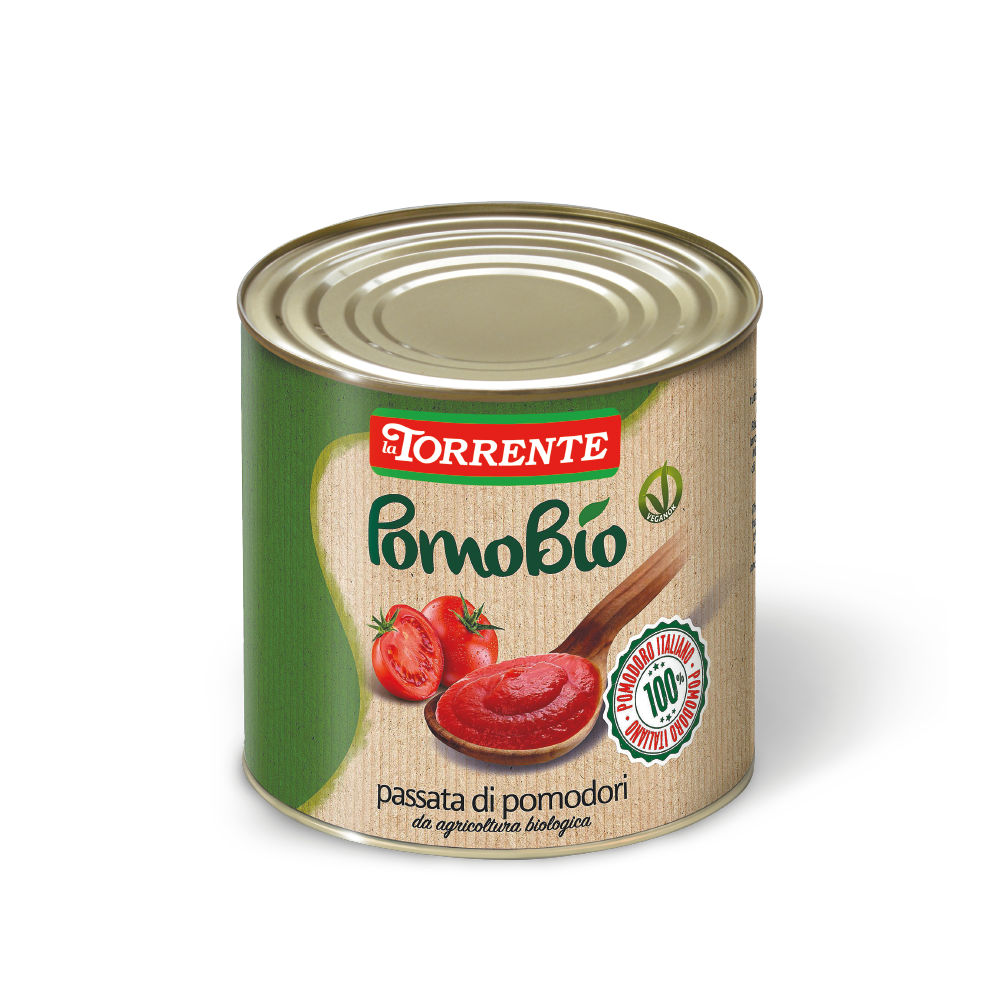 Passata di pomodori da agricoltura biologica catering