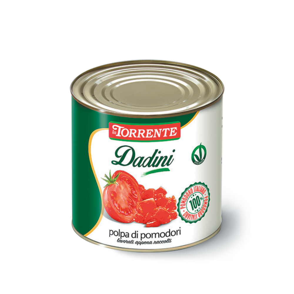 Polpa di pomodori a cubetti "Dadìni" catering
