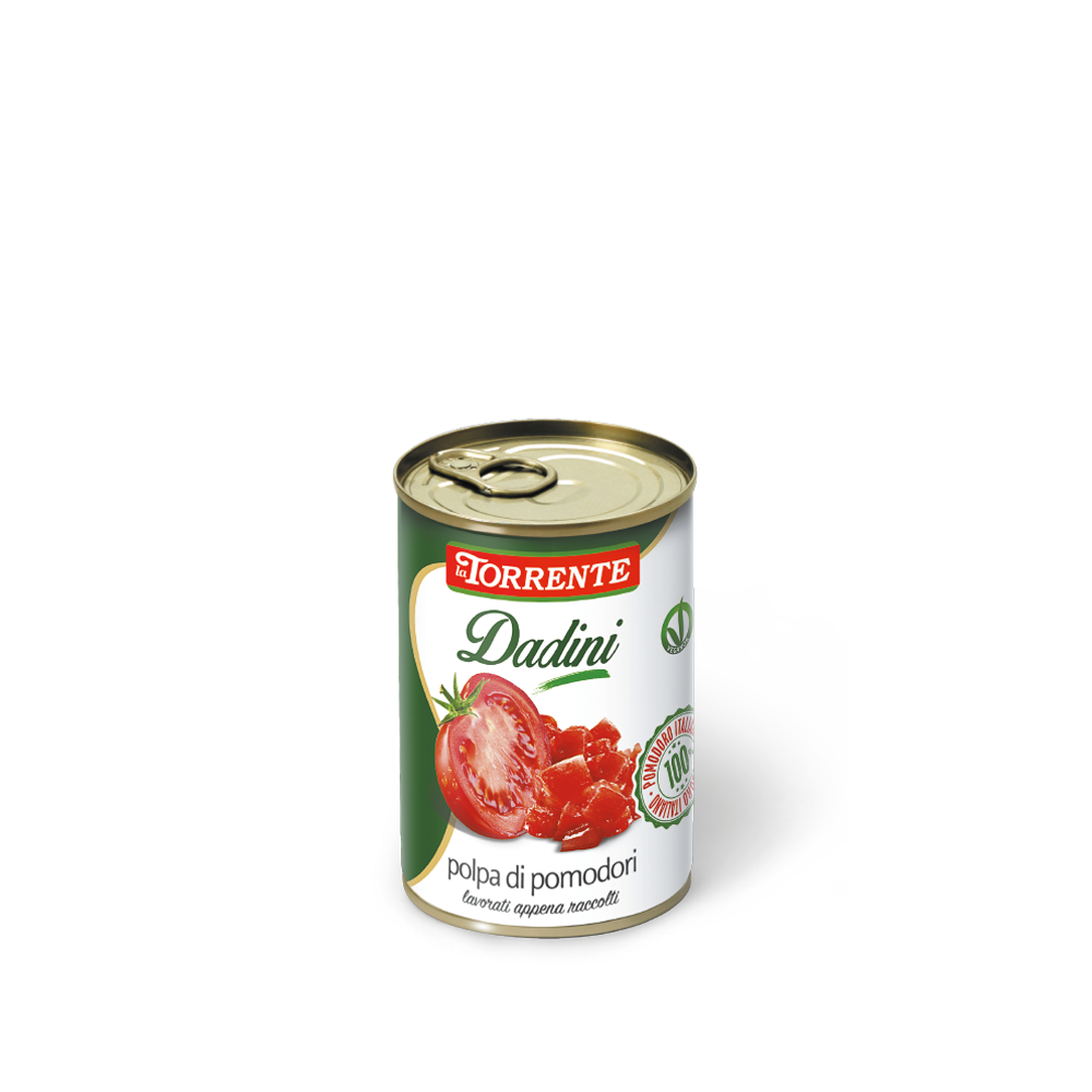 Polpa di pomodori a cubetti "Dadìni"