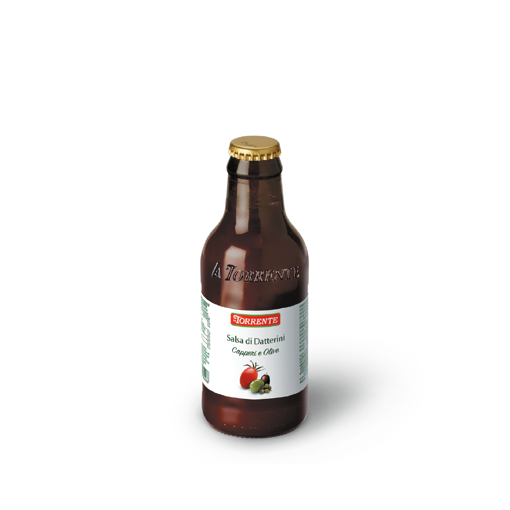 Salsa di datterini con capperi e olive